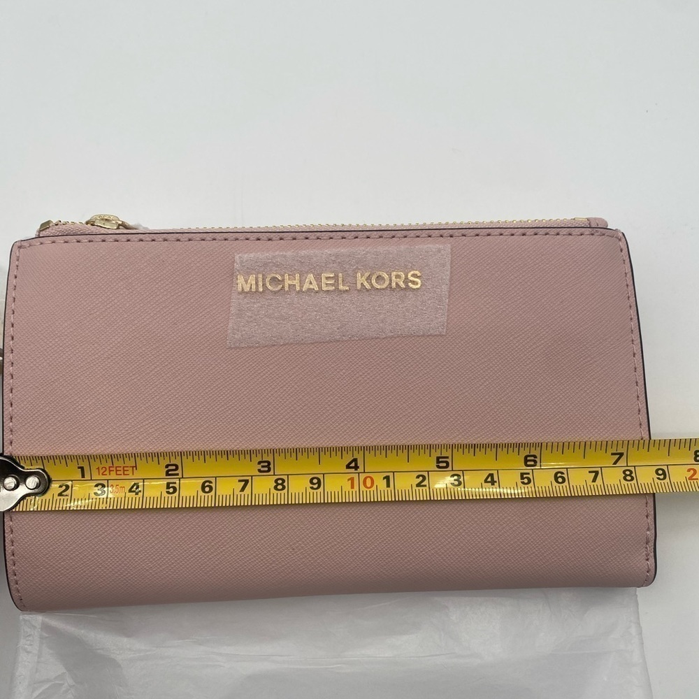 Michael Kors LG Double Zip Wristlet Leather NWT - Picture 10 of 16